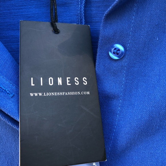 Princess Polly cover girl mini dress in blue lioness - Picture 7 of 8